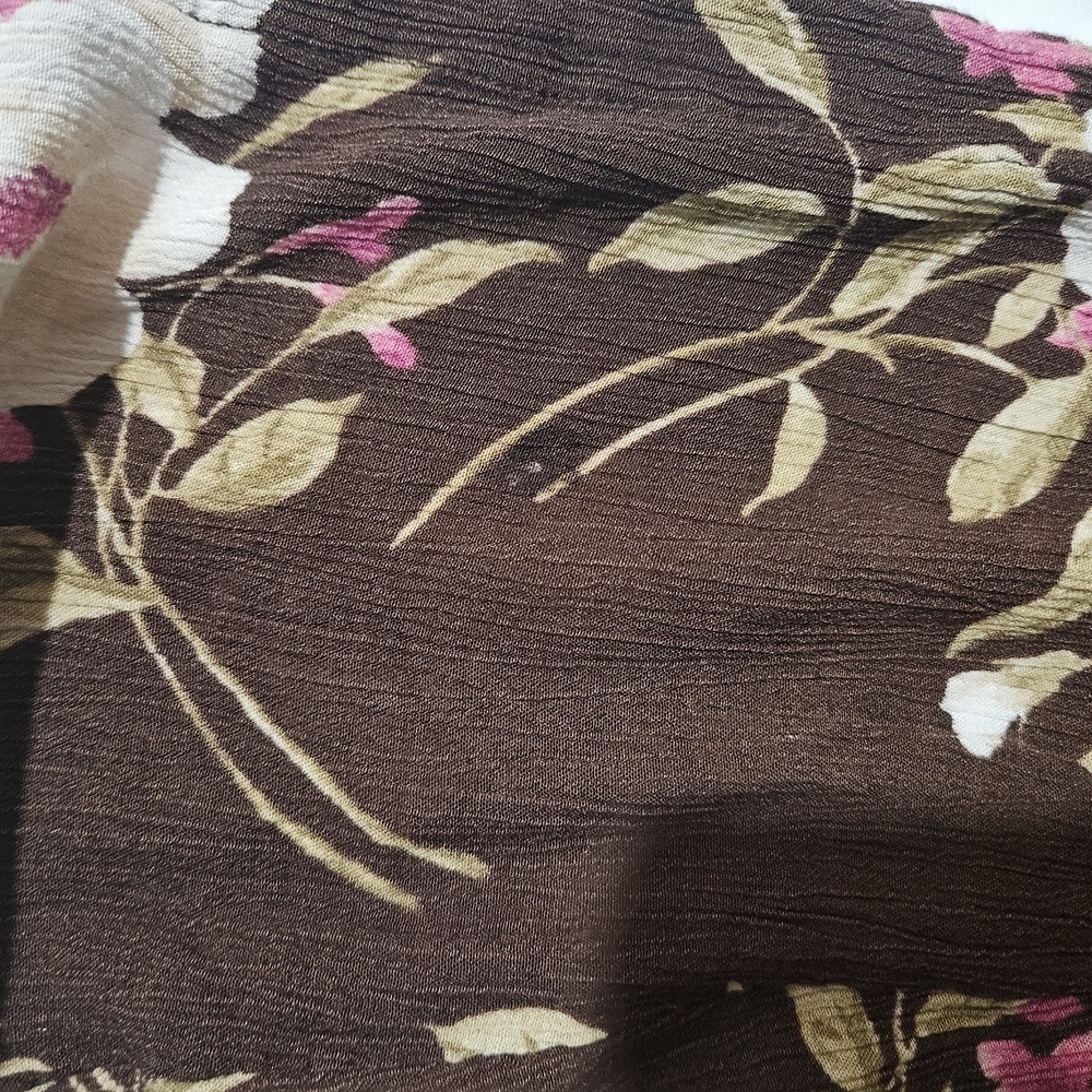 dressbarn floral dress 100% rayon size 8 petite - Picture 6 of 6